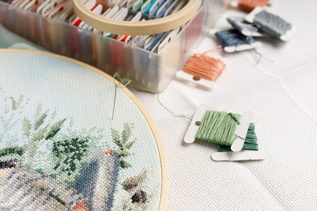 zestaw gotowych haftów